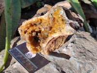 Natural Limonite Quartz Clusters x 2 From Solwezi, Zambia