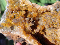Natural Limonite Quartz Clusters x 2 From Solwezi, Zambia