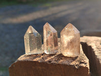 Polished Window Quartz Crystal Points with Various Inclusions x 20 From Madagascar - Toprock Gemstones and Minerals 