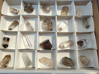 Polished Window Quartz Crystal Points with Various Inclusions x 20 From Madagascar - Toprock Gemstones and Minerals 