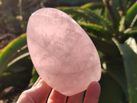 Polished Rose Quartz Standing Free Forms x 3 From Ambatondrazaka, Madagascar - Toprock Gemstones and Minerals 