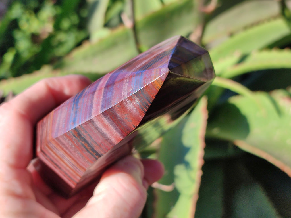 Polished Banded Tiger Iron Points x 2 From Northern Cape, South Africa - Toprock Gemstones and Minerals 