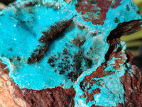 Natural Drusy Coated Chrysocolla with Copper, Heterogenite x 2 From Lupoto Mine, Congo