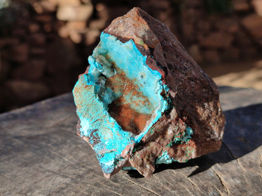 Natural Drusy Coated Chrysocolla with Copper, Heterogenite x 2 From Lupoto Mine, Congo - Toprock Gemstones and Minerals 