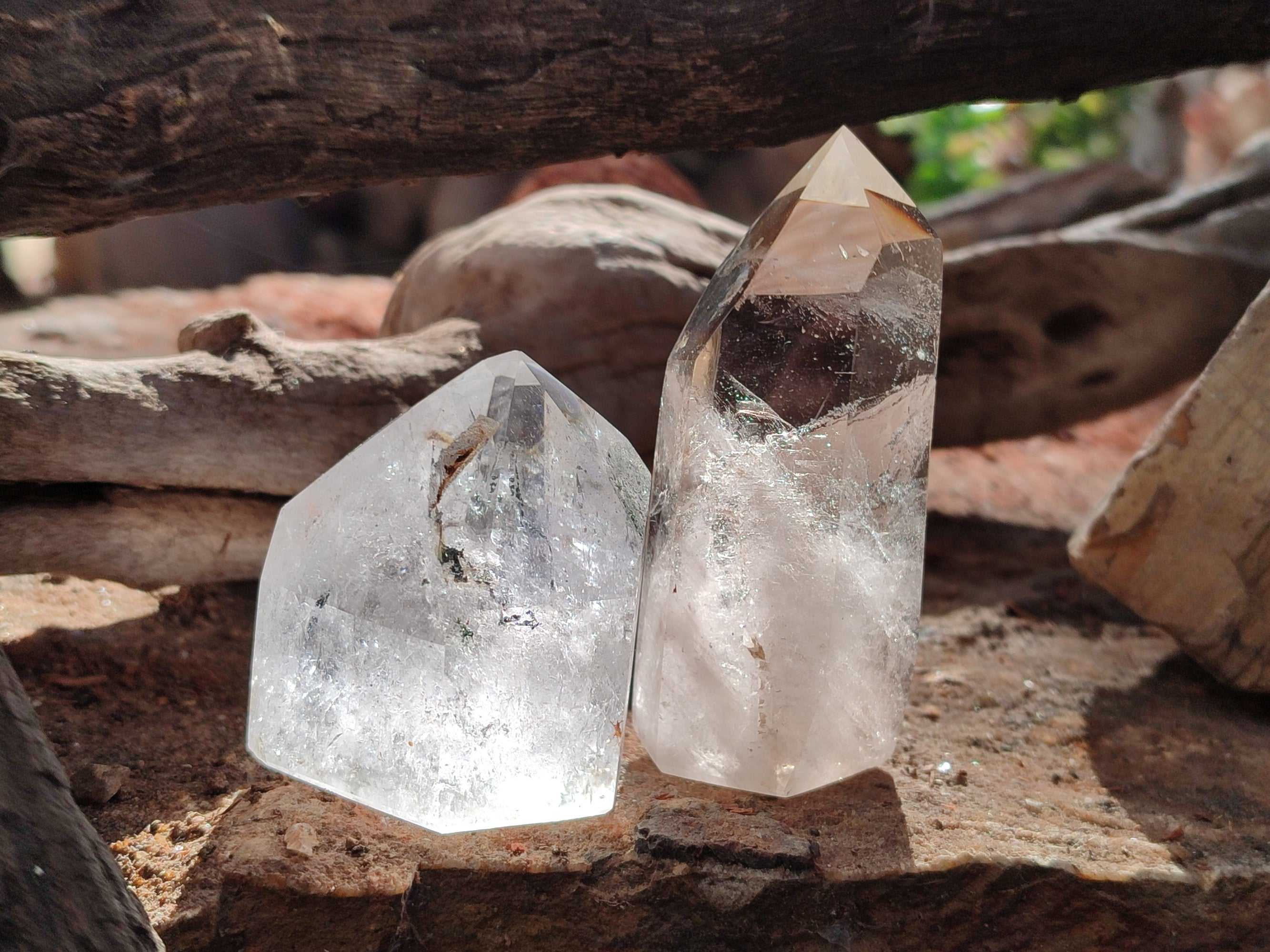 Polished Mix of Selected Crystal Points x 6 From Madagascar - Toprock Gemstones and Minerals 