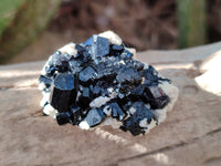 Natural Schorl Black Tourmaline with Hyalite Opal x 35 From Erongo, Namibia - Toprock Gemstones and Minerals 