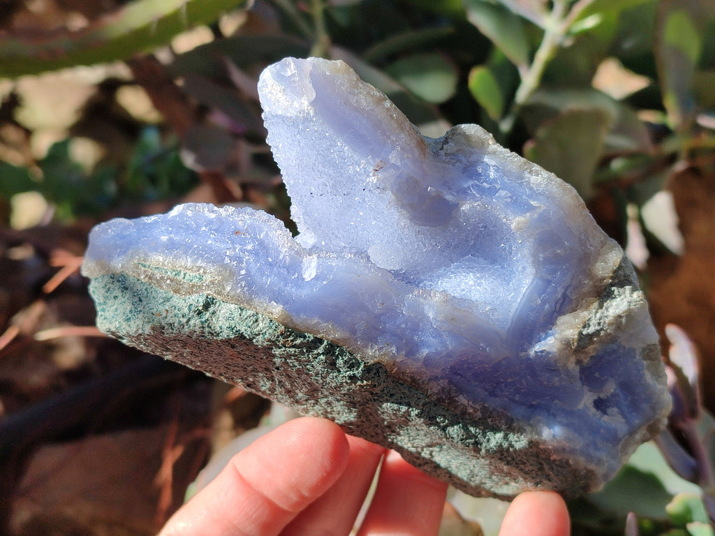 Natural Blue Lace Agate Geode Specimens x 6 From Nsanje, Malawi - Toprock Gemstones and Minerals 