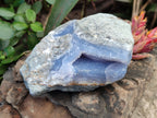 Natural Blue Lace Agate Geode Specimens x 6 From Nsanje, Malawi - Toprock Gemstones and Minerals 