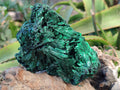 Natural Silky Malachite Specimens x 2 From Kasompe, Congo - Toprock Gemstones and Minerals 