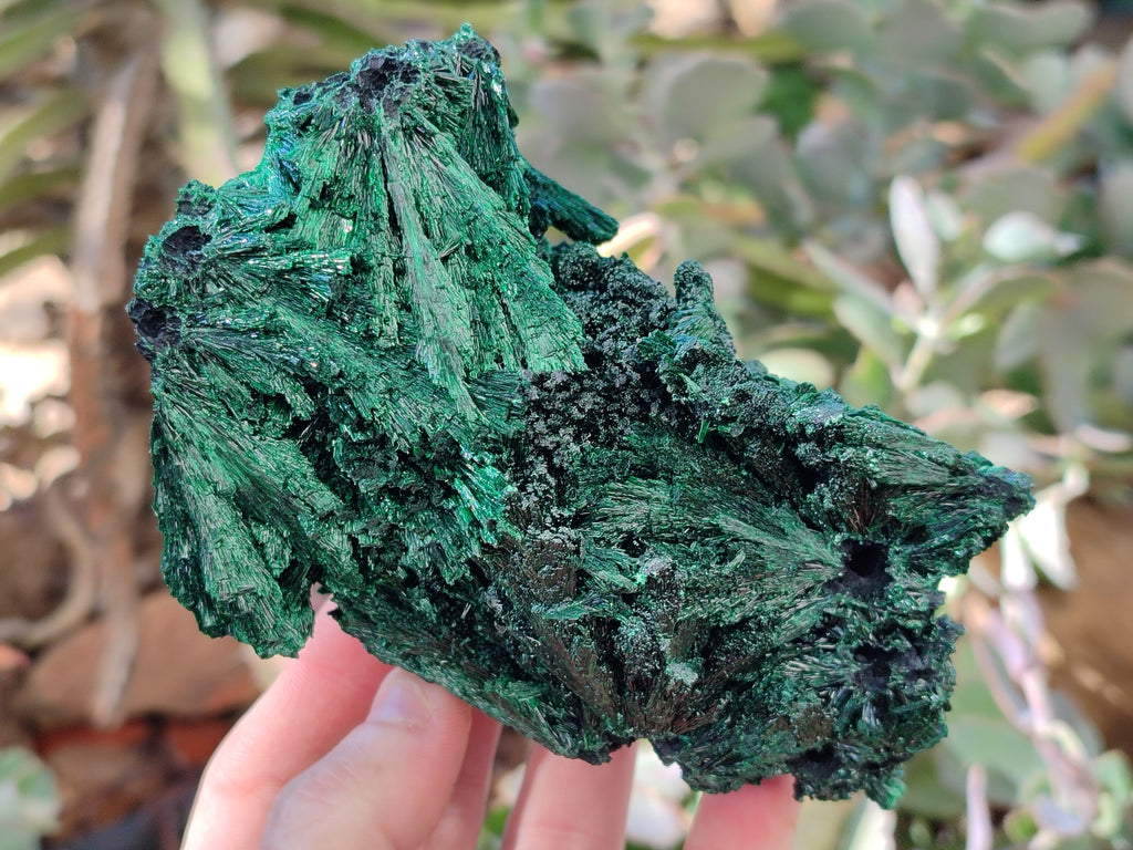 Natural Silky Malachite Specimens x 2 From Kasompe, Congo - Toprock Gemstones and Minerals 