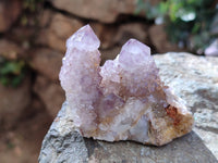 Natural Smokey Amethyst Spirit Quartz Clusters x 6 From Boekenhouthoek, South Africa - Toprock Gemstones and Minerals 