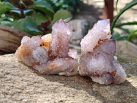 Natural Smokey Amethyst Spirit Quartz Clusters x 6 From Boekenhouthoek, South Africa - Toprock Gemstones and Minerals 