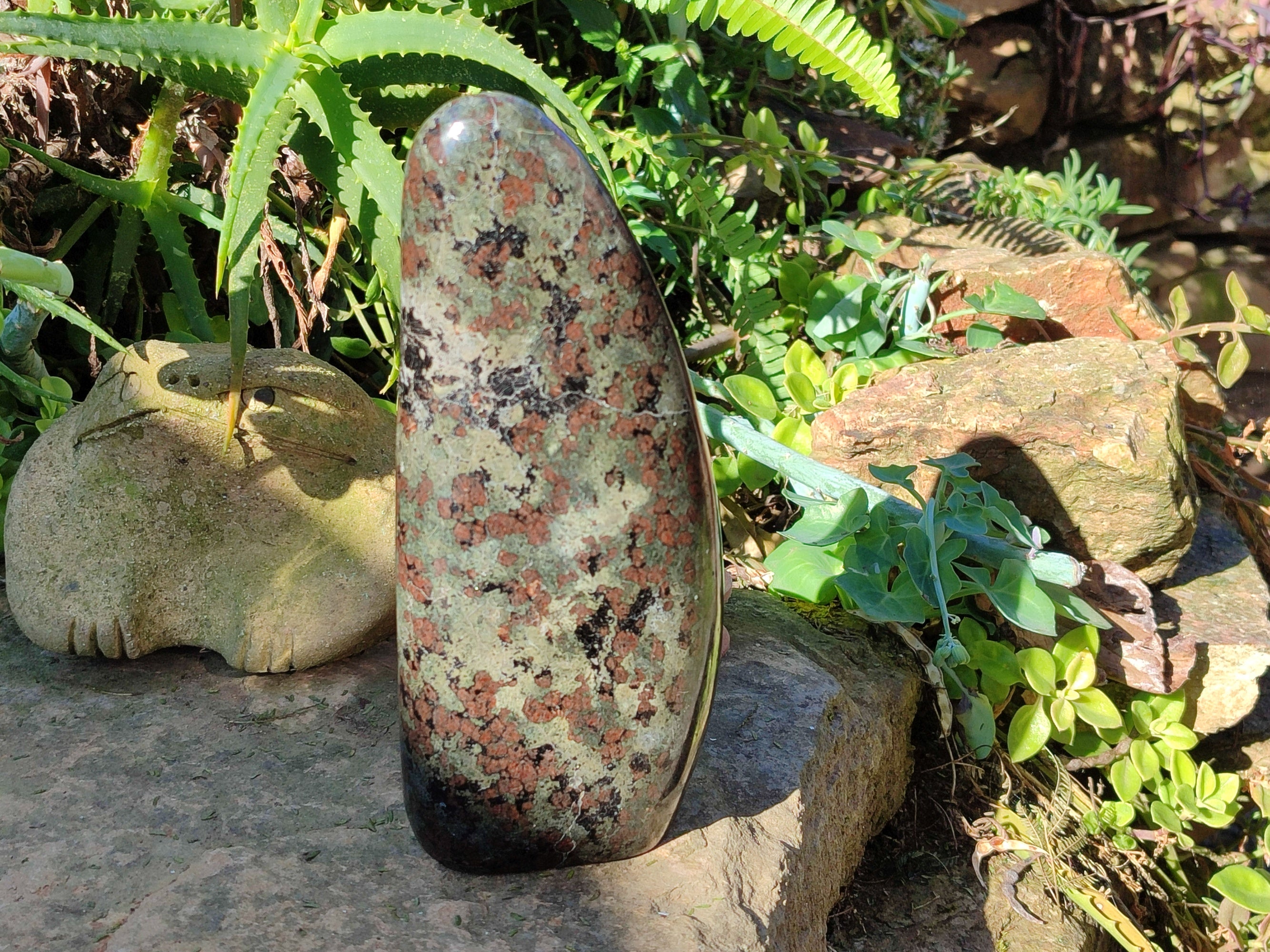 Polished Eclogite Standing Free Forms x 1 From Northern Cape, South Africa - Toprock Gemstones and Minerals 