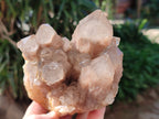 Natural Smokey Phantom Quartz Cluster x 3 From Luena, Congo - Toprock Gemstones and Minerals 