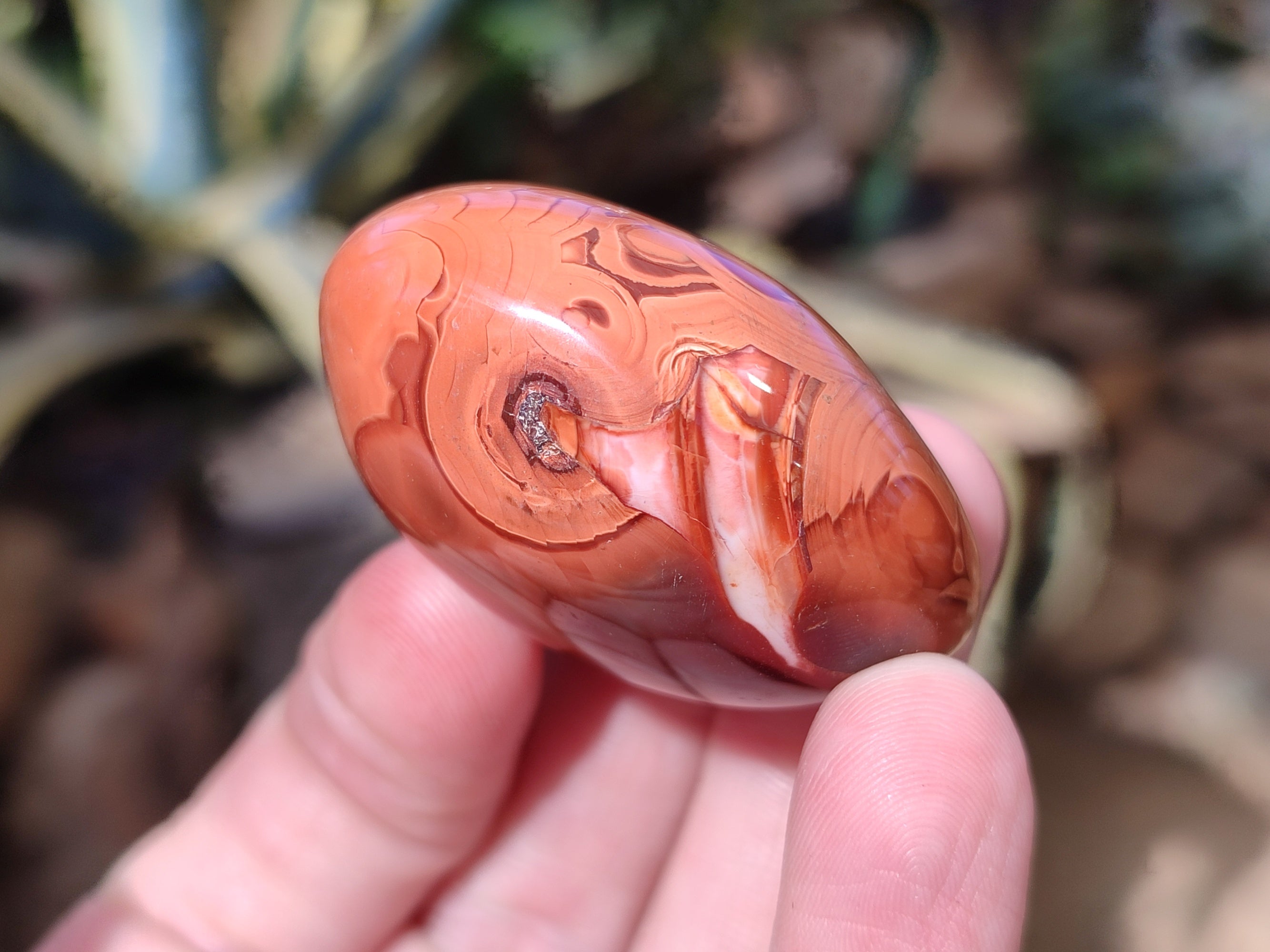 Polished Carnelian Palm Stones x 24 From Madagascar - Toprock Gemstones and Minerals 