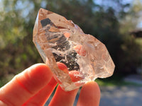 Polished Mixed Quartz and Smokey Quartz with Tourmaline Inclusions x 6 from Madagascar - Toprock Gemstones and Minerals 