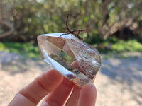 Polished Mixed Quartz and Smokey Quartz with Tourmaline Inclusions x 6 from Madagascar - Toprock Gemstones and Minerals 