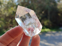Polished Mixed Quartz and Smokey Quartz with Tourmaline Inclusions x 6 from Madagascar - Toprock Gemstones and Minerals 