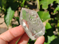 Polished Mixed Quartz and Smokey Quartz with Tourmaline Inclusions x 6 from Madagascar - Toprock Gemstones and Minerals 