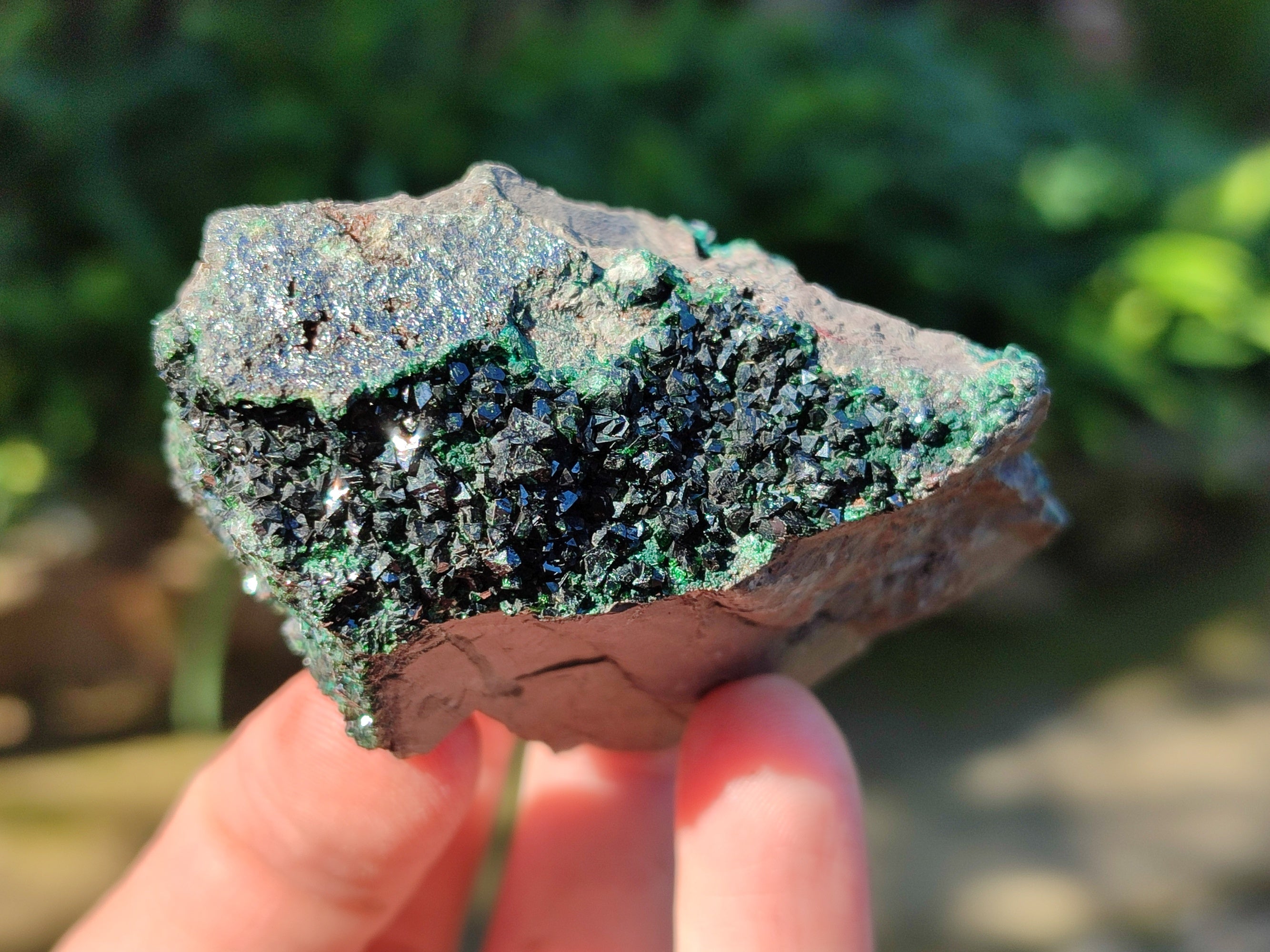 Natural Libethenite Crystals On Dolomite Matrix Specimens x 6 From Shituru, Congo - Toprock Gemstones and Minerals 