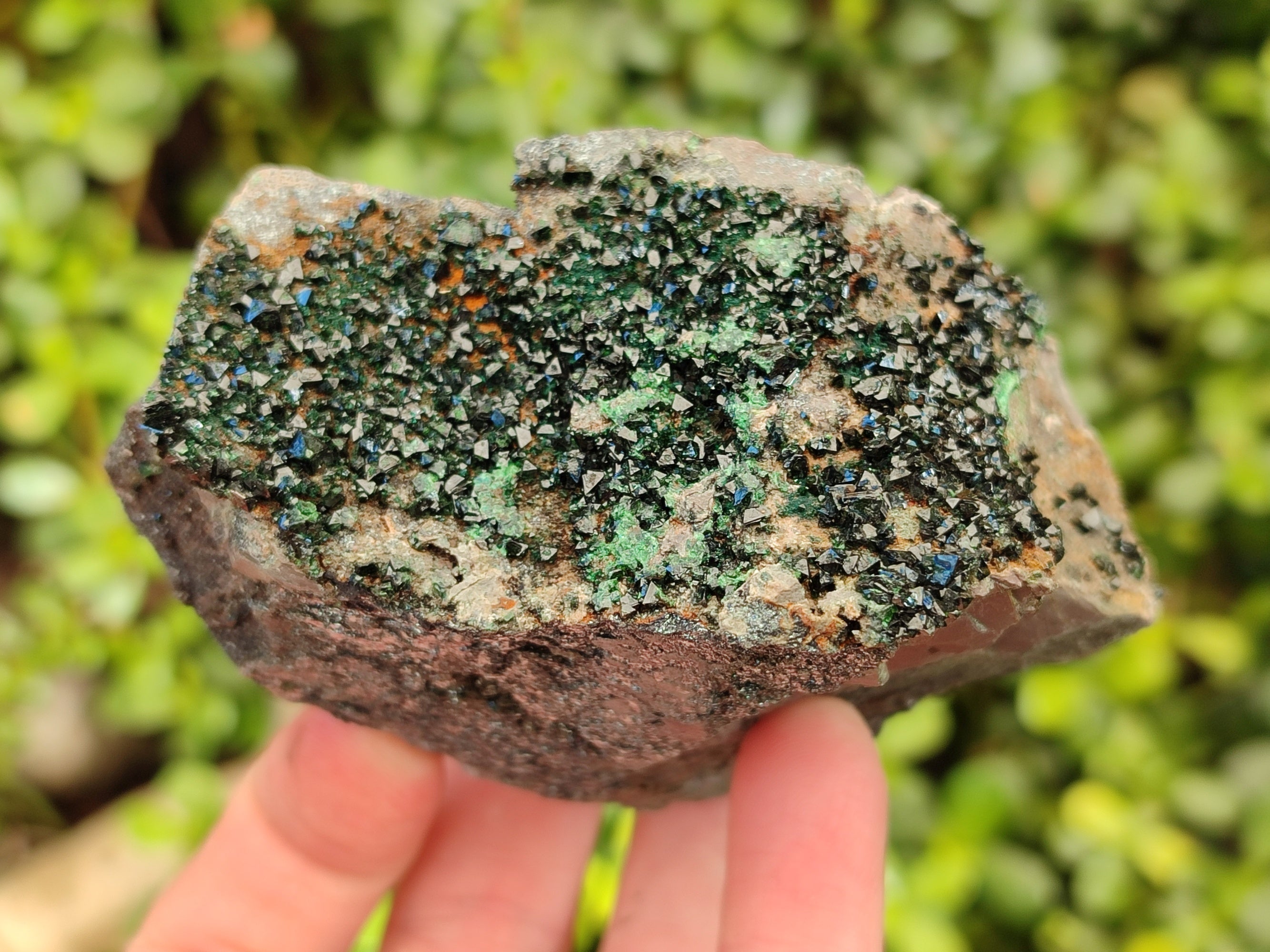 Natural Libethenite Crystals On Dolomite Matrix Specimens x 6 From Shituru, Congo - Toprock Gemstones and Minerals 