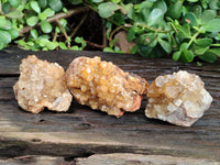 Natural Limonite Quartz Clusters x 12 From Solwezi, Zambia