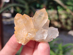 Natural Limonite Quartz Clusters x 12 From Solwezi, Zambia - Toprock Gemstones and Minerals 