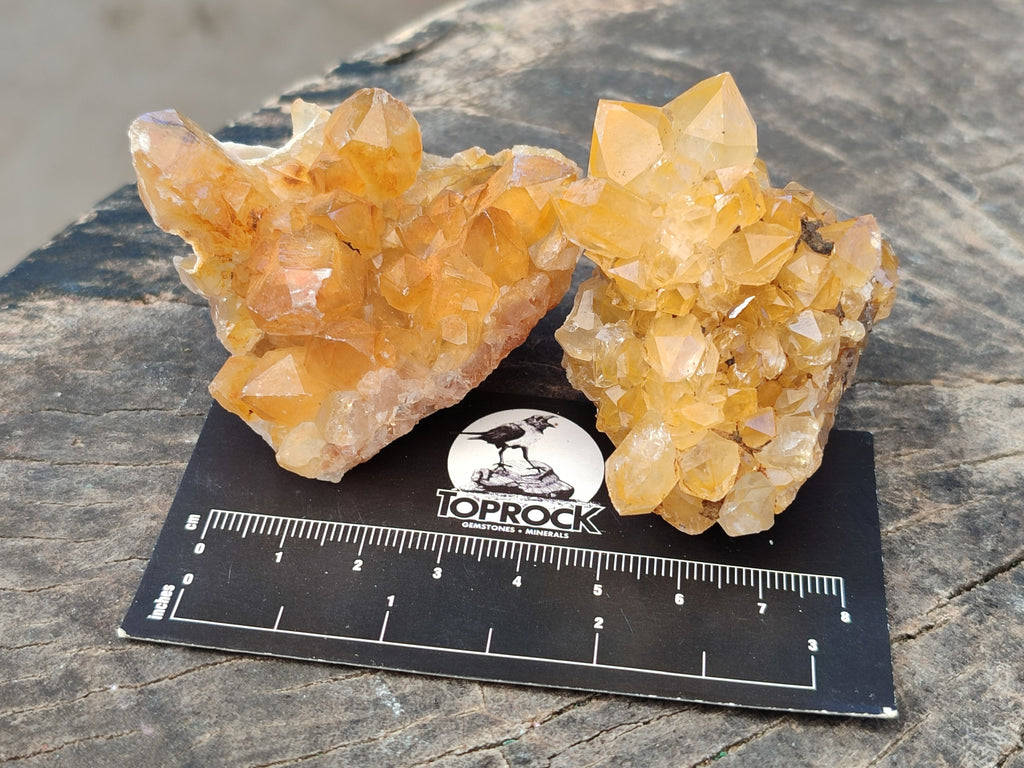 Natural Limonite Quartz Clusters x 12 From Solwezi, Zambia - Toprock Gemstones and Minerals 