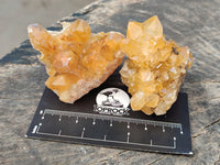 Natural Limonite Quartz Clusters x 12 From Solwezi, Zambia