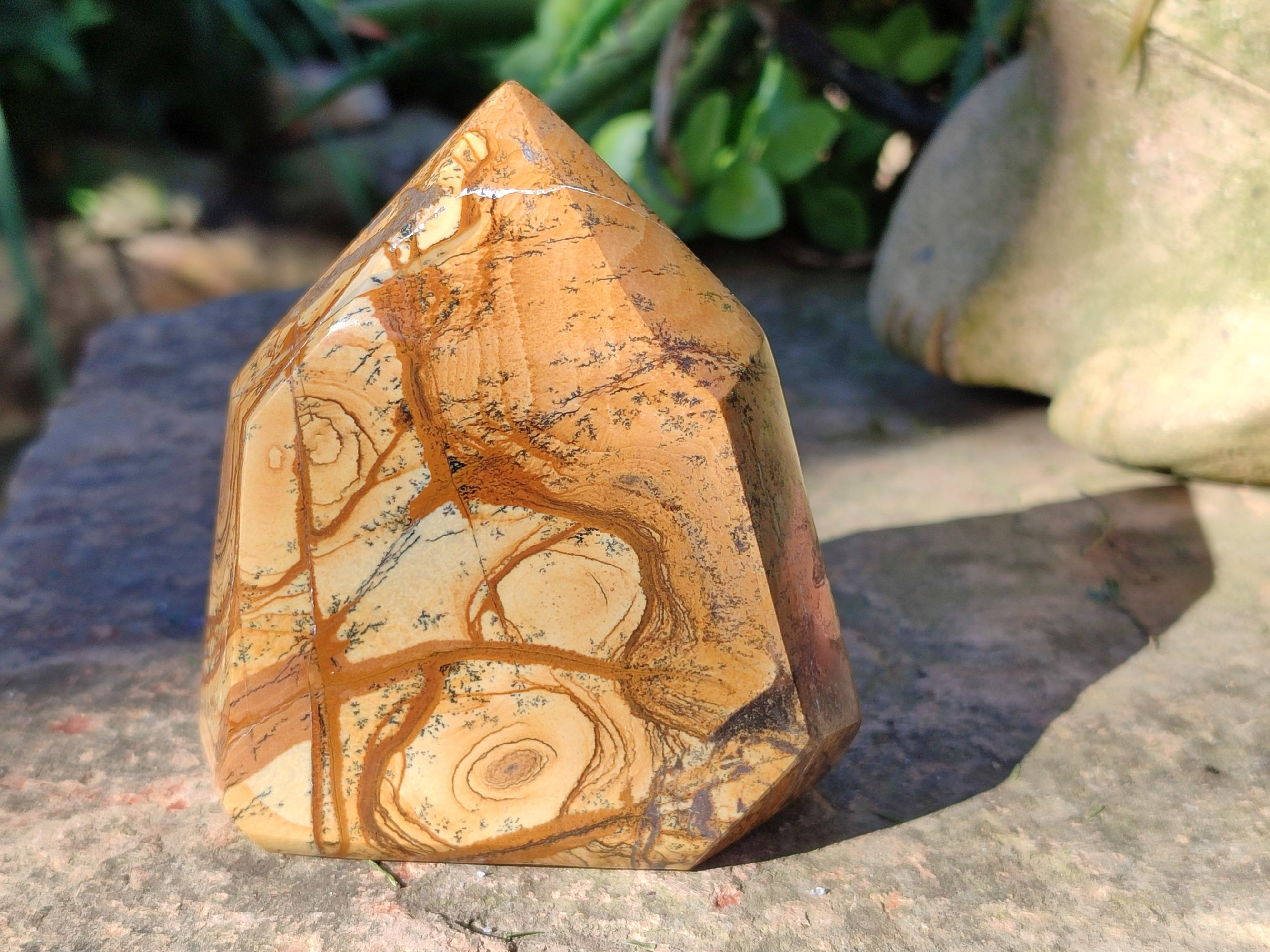 Polished Picture Stone Jasper Points x 3 From Ais-Ais, Namibia - Toprock Gemstones and Minerals 