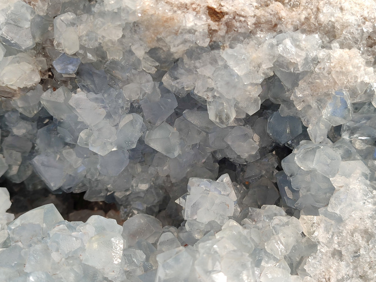 Natural Extra Large Celestite Geode Specimen x 1 From Sakoany, Madagascar - Toprock Gemstones and Minerals 