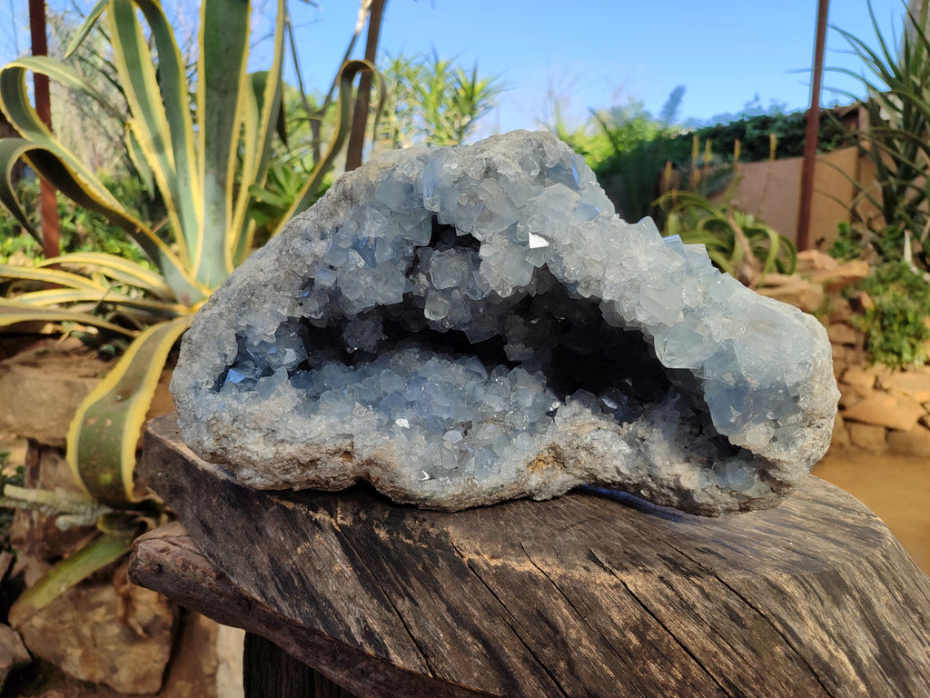 Natural Extra Large Celestite Geode Specimen x 1 From Sakoany, Madagascar - Toprock Gemstones and Minerals 