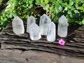 Polished Clear Quartz Crystals x 6 From Madagascar - Toprock Gemstones and Minerals 