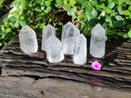 Polished Clear Quartz Crystals x 6 From Madagascar - Toprock Gemstones and Minerals 
