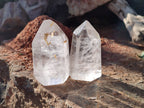 Polished Clear Quartz Crystals x 6 From Madagascar - Toprock Gemstones and Minerals 