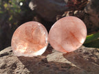 Polished Red Hematoid Quartz Palm Stones x 21 From Madagascar - Toprock Gemstones and Minerals 