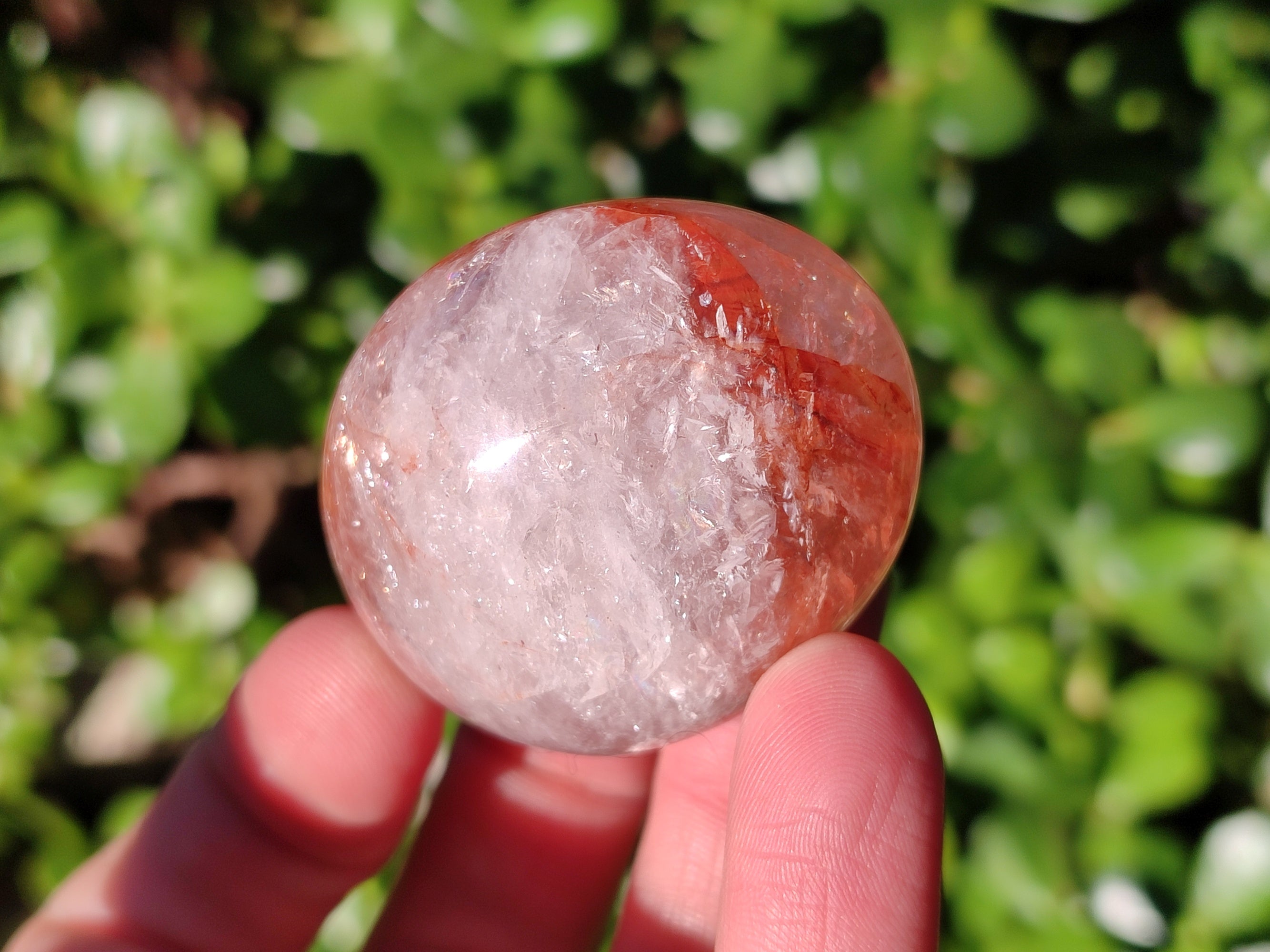 Polished Red Hematoid Quartz Palm Stones x 21 From Madagascar - Toprock Gemstones and Minerals 