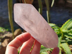 Polished Double Terminated Rose Quartz Points x 4 Ambatondrazaka, Madagascar - Toprock Gemstones and Minerals 