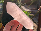Polished Double Terminated Rose Quartz Points x 4 Ambatondrazaka, Madagascar - Toprock Gemstones and Minerals 