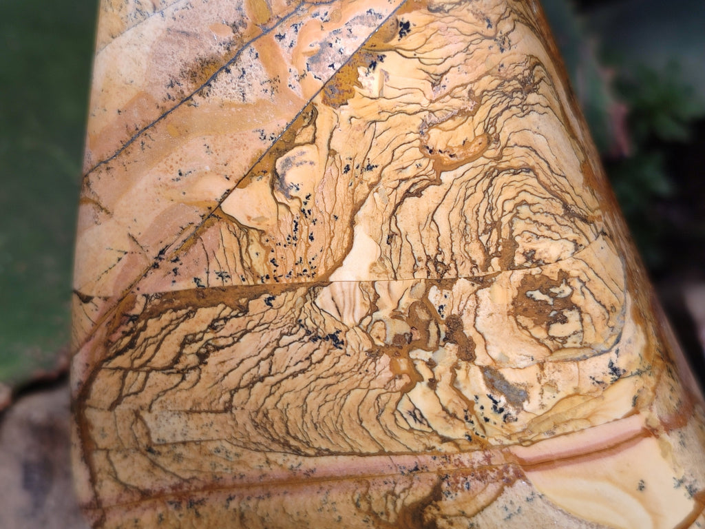 Polished Picture Stone Jasper Standing Free Forms x 2 From Ais-Ais, Namibia - Toprock Gemstones and Minerals 