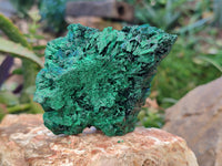 Natural Silky Malachite Specimens x 3 From Kasompe, Congo - Toprock Gemstones and Minerals 