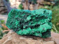 Natural Silky Malachite Specimens x 3 From Kasompe, Congo - Toprock Gemstones and Minerals 