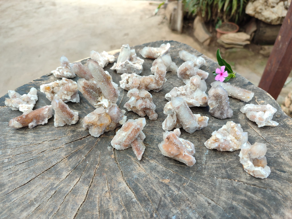 Natural Golden Limonite Spirit Quartz Clusters x 35 From Boekenhouthoek, South Africa - Toprock Gemstones and Minerals 