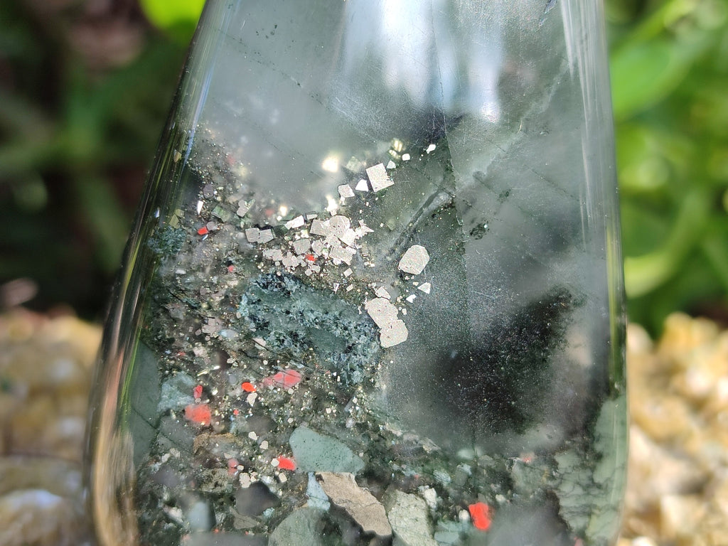 Polished Bloodstone Standing Free Forms x 2 From Swaziland - Toprock Gemstones and Minerals 