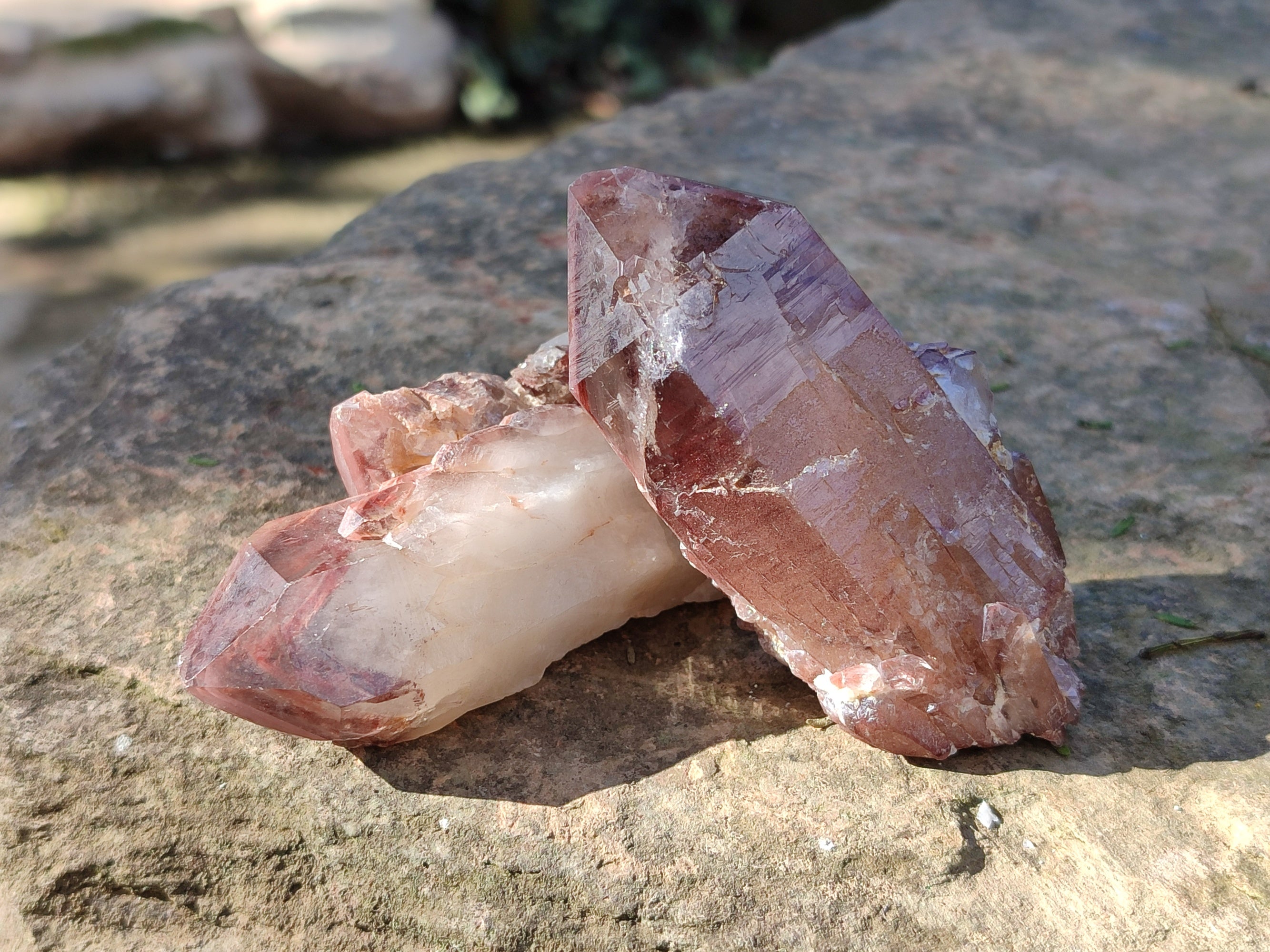 Natural Red Hematoid Quartz Clusters x 12 From Karoi, Zimbabwe - Toprock Gemstones and Minerals 