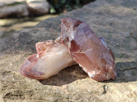 Natural Red Hematoid Quartz Clusters x 12 From Karoi, Zimbabwe