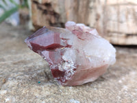 Natural Red Hematoid Quartz Clusters x 12 From Karoi, Zimbabwe