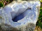Natural Blue Lace Agate Geode Specimens x 1 From Nsanje, Malawi - Toprock Gemstones and Minerals 