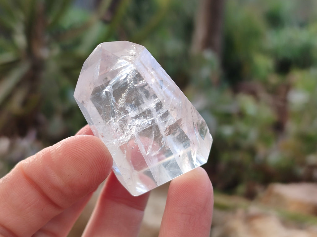Polished Mixed Quartz and Smokey Quartz with Chlorite "Moss" Inclusions x 12 from Madagascar - Toprock Gemstones and Minerals 