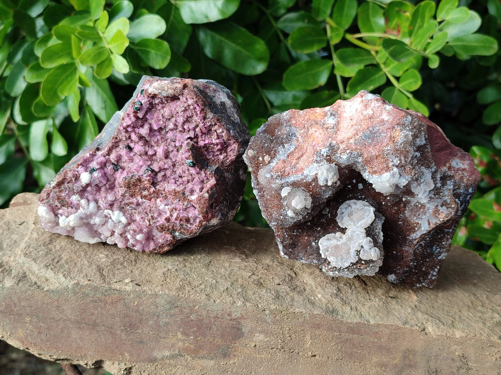 Natural Drusy Salrose with Chrysocolla, Malachite and Kaolinite Specimens x 4 From Kakanda, Congo - Toprock Gemstones and Minerals 